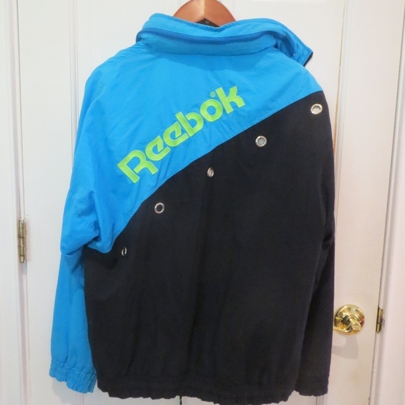 Vintage Men SPELLED OUT REEKBOK Track Windbreaker - Picture 1 of 8